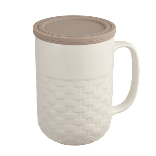 Weave 15oz Tea Infuser Mug White