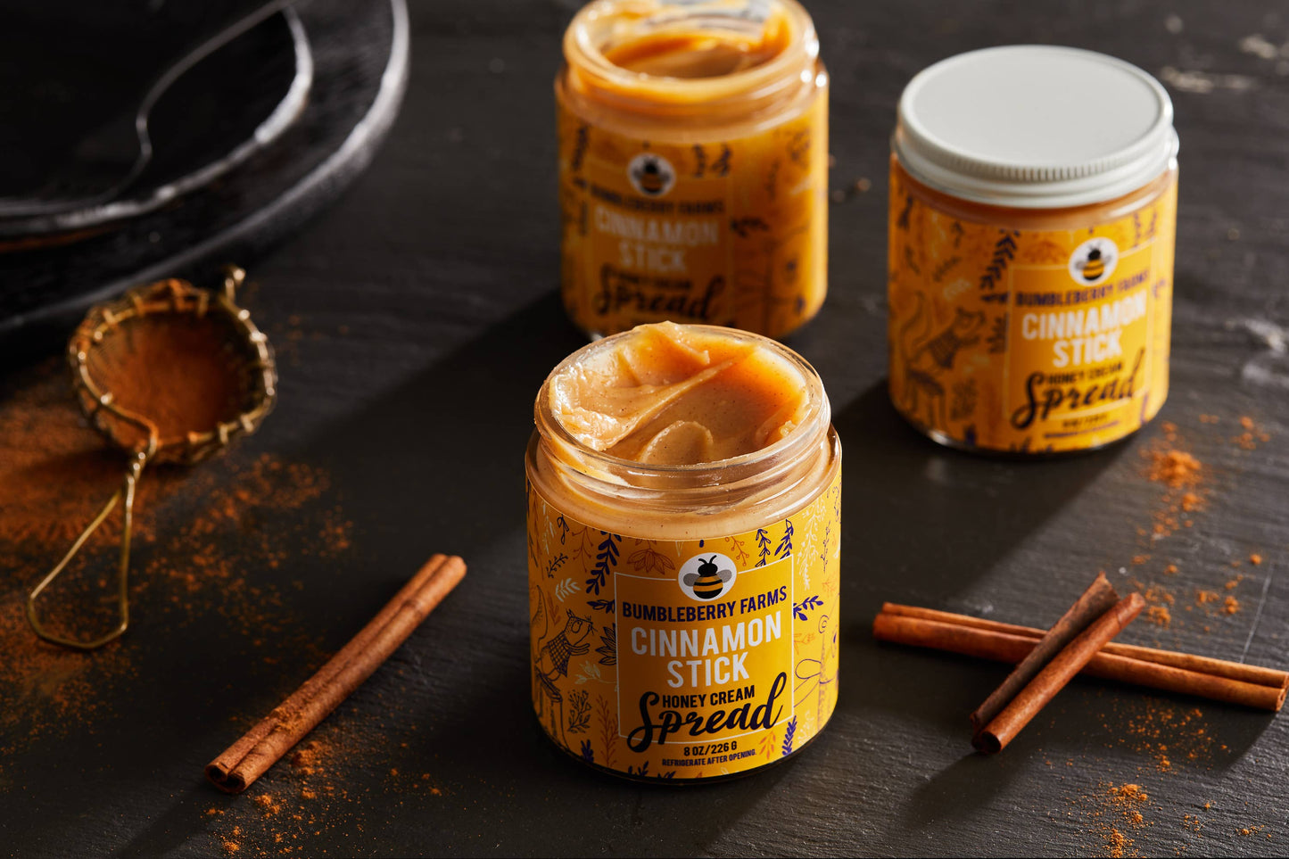 Cinnamon Stick Honey Cream Spread - 8OZ